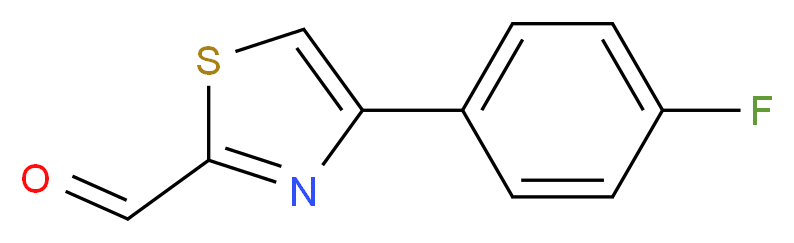 4-(4-fluorophenyl)-1,3-thiazole-2-carbaldehyde_分子结构_CAS_383142-69-6