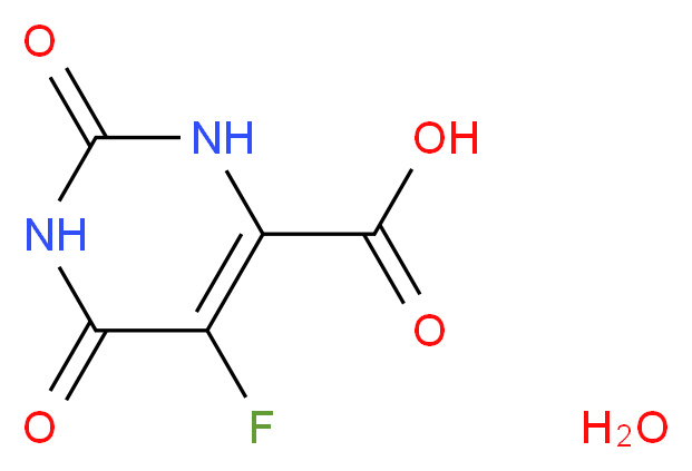 5-Fluoroorotic acid monohydrate 98%_分子结构_CAS_220141-70-8)