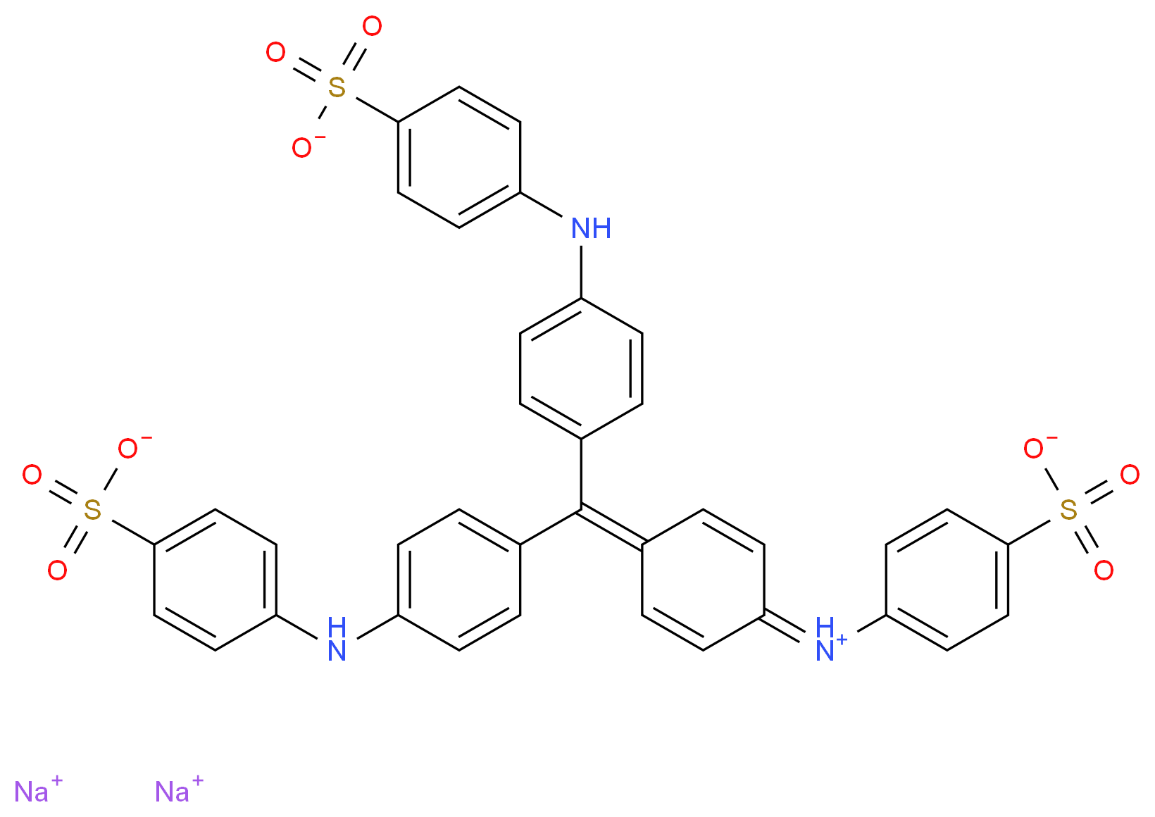 Methyl blue_分子结构_CAS_28983-56-4)