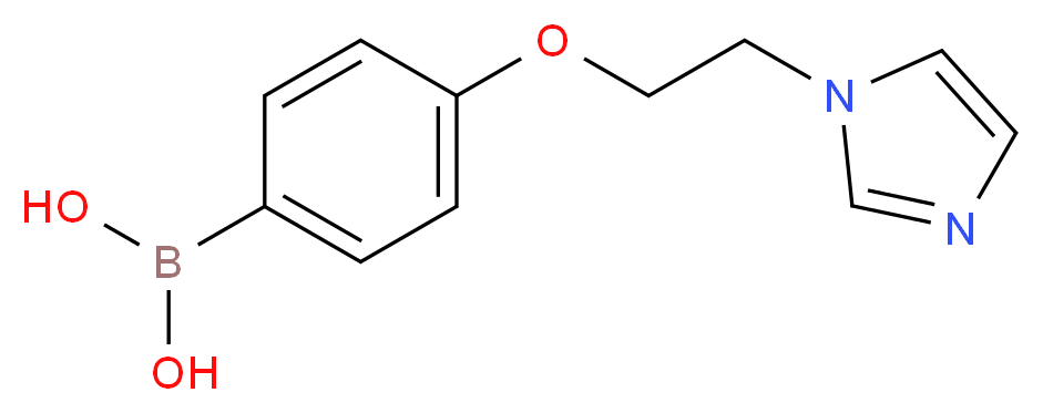 4-[2-(1H-Imidazol-1-yl)ethoxy]benzeneboronic acid 98%_分子结构_CAS_)