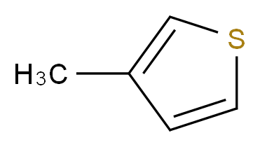 3-methylthiophene_分子结构_CAS_616-44-4