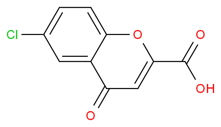 6-chloro-4-oxo-4H-chromene-2-carboxylic acid_分子结构_CAS_5006-45-1