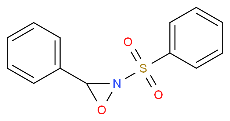 3-Phenyl-2-(phenylsulfonyl)-1,2-oxaziridine_分子结构_CAS_63160-13-4)