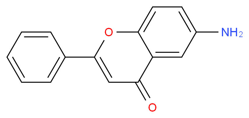 6-amino-2-phenyl-4H-chromen-4-one_分子结构_CAS_4613-53-0