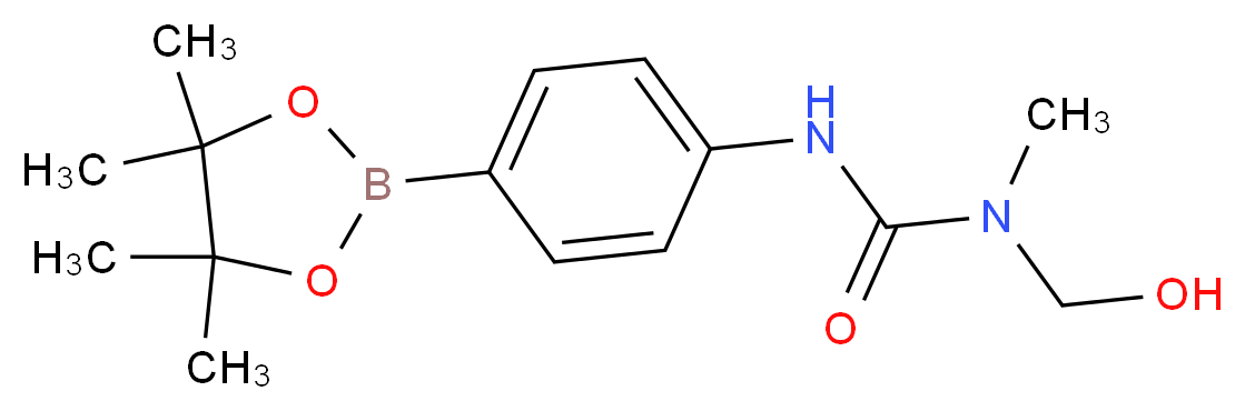 4-(3-甲氧基-3-甲基脲)苯硼酸频哪酯_分子结构_CAS_874297-84-4)