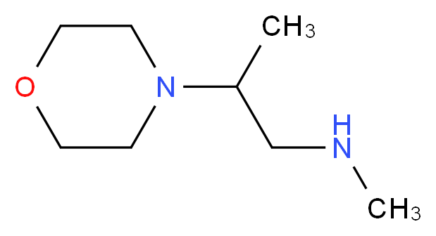 methyl[2-(morpholin-4-yl)propyl]amine_分子结构_CAS_938459-08-6