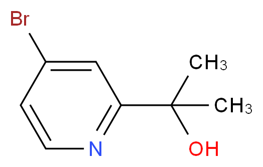 2-(4-bromopyridin-2-yl)propan-2-ol_分子结构_CAS_477252-20-3