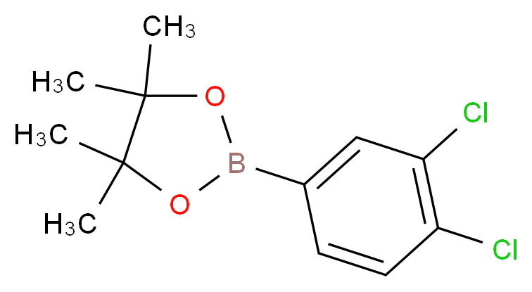 3,4-DICHLOROPHENYLBORONIC ACID, PINACOL ESTER_分子结构_CAS_401797-02-2)