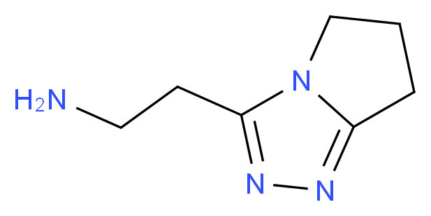 2-(6,7-dihydro-5H-pyrrolo[2,1-c][1,2,4]triazol-3-yl)ethanamine_分子结构_CAS_)