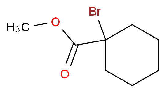 Methyl 1-bromocyclohexanecarboxylate_分子结构_CAS_3196-23-4)