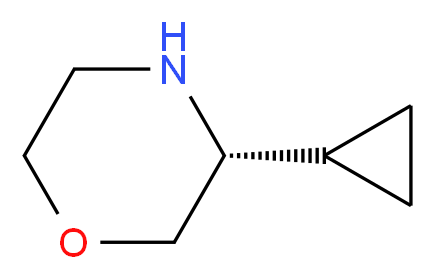 (3R)-3-cyclopropylmorpholine_分子结构_CAS_1270034-81-5