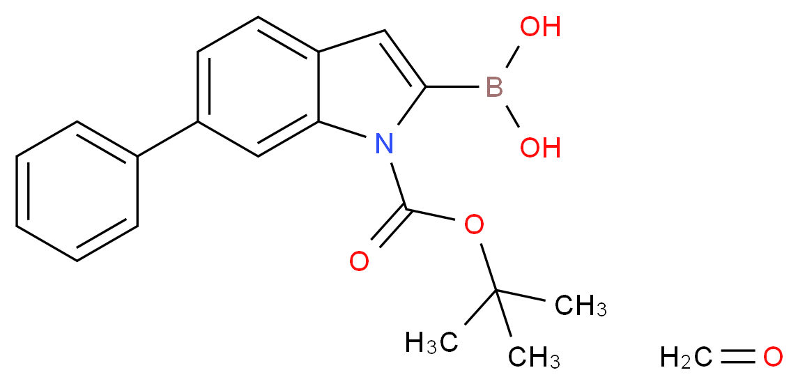 6-苄氧基-1-Boc-吲哚-2-硼酸_分子结构_CAS_850568-66-0)