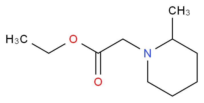 Ethyl (2-methylpiperidin-1-yl)acetate_分子结构_CAS_)