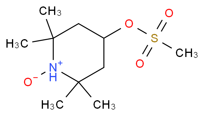 2,2,6,6-四甲基-4-(甲基磺氧基)-1-哌啶氧自由基_分子结构_CAS_35203-66-8)