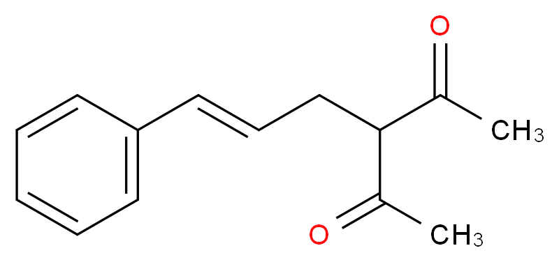 3-[(2E)-3-phenylprop-2-en-1-yl]pentane-2,4-dione_分子结构_CAS_29638-71-9