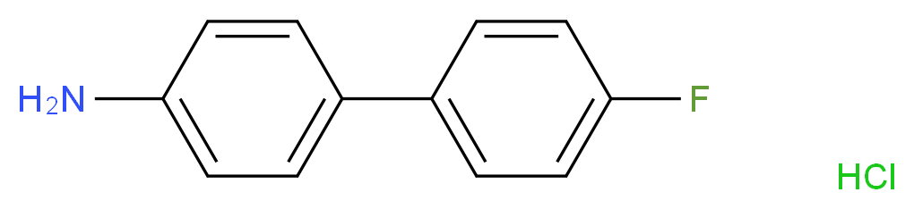 4-Amino-4'-fluorobiphenyl hydrochloride 98%_分子结构_CAS_324-93-6)