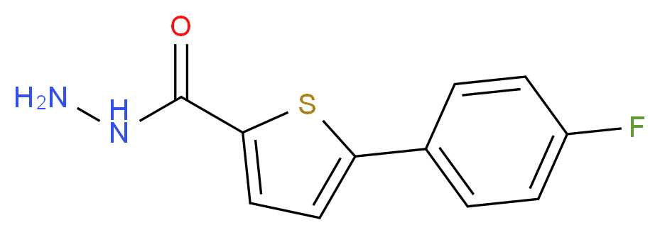 5-(4-氟苯基)噻吩-2-羧酸酰肼_分子结构_CAS_852296-85-6)