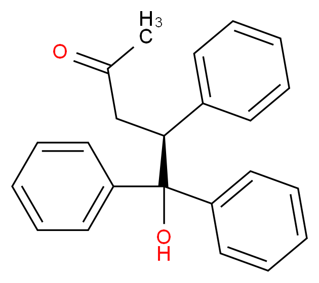 (4S)-5-hydroxy-4,5,5-triphenylpentan-2-one_分子结构_CAS_95061-51-1