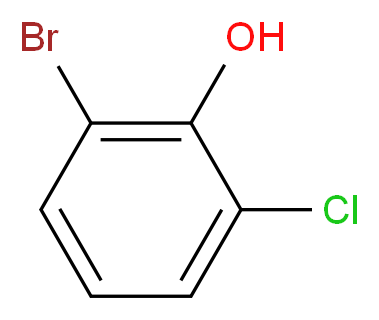 2-bromo-6-chlorophenol_分子结构_CAS_2040-88-2