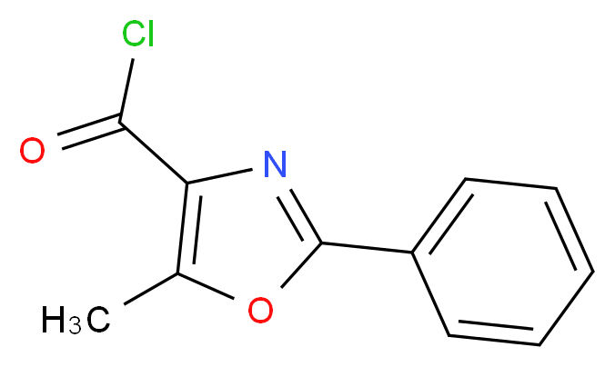 5-Methyl-2-phenyl-1,3-oxazole-4-carbonyl chloride 97%_分子结构_CAS_51655-71-1)