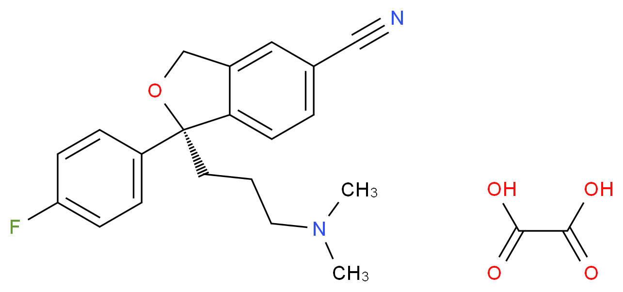 (R)-Citalopram Oxalate_分子结构_CAS_219861-53-7)