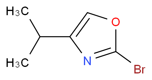 2-bromo-4-isopropyloxazole_分子结构_CAS_1060816-18-3)