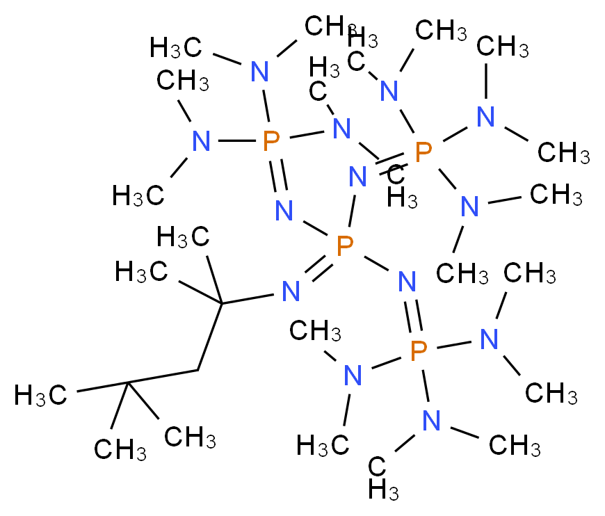 2,3-N',3-N',3-N,3-N,7-N',7-N',7-N,7-N,8-decamethyl-5-[(2,4,4-trimethylpentan-2-yl)imino]-5-N-[tris(dimethylamino)-λ<sup>5</sup>-phosphanylidene]-2,4,6,8-tetraaza-3λ<sup>5</sup>,5λ<sup>5</sup>,7λ<sup>5</sup>-triphosphanona-3,6-diene-3,3,5,7,7-pentamine_分子结构_CAS_153136-05-1