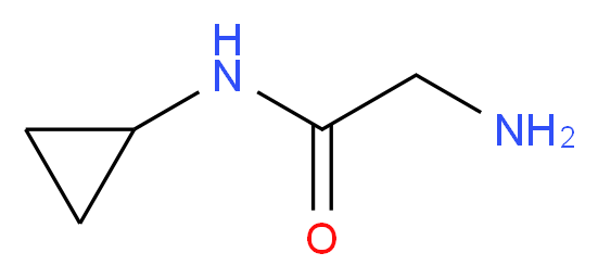 2-amino-N-cyclopropylacetamide_分子结构_CAS_120436-02-4