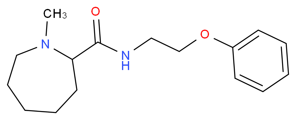 1-methyl-N-(2-phenoxyethyl)-2-azepanecarboxamide_分子结构_CAS_)