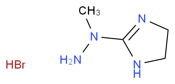 2-(1-methylhydrazin-1-yl)-4,5-dihydro-1H-imidazole hydrobromide_分子结构_CAS_55959-80-3
