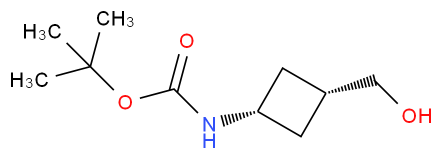 tert-Butyl N-[3-(hydroxymethyl)cyclobutyl]carbamate_分子结构_CAS_142733-64-0)