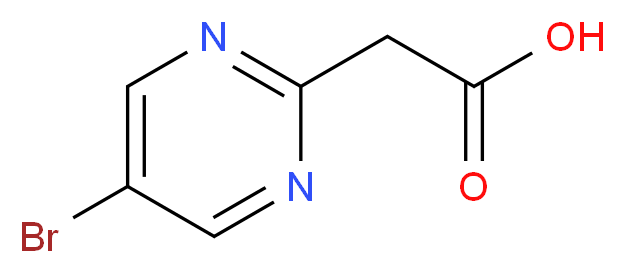 (5-Bromopyrimidin-2-yl)acetic acid_分子结构_CAS_1134327-93-7)