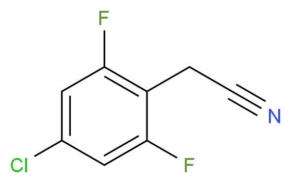 4-Chloro-2,6-difluorophenylacetonitrile_分子结构_CAS_537033-53-7)