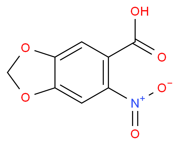 6-nitro-1,3-benzodioxole-5-carboxylic acid_分子结构_CAS_716-32-5)