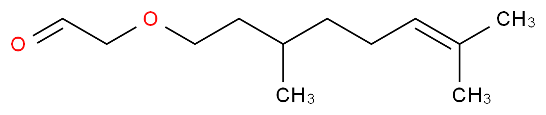 2-[(3,7-dimethyloct-6-en-1-yl)oxy]acetaldehyde_分子结构_CAS_7492-67-3