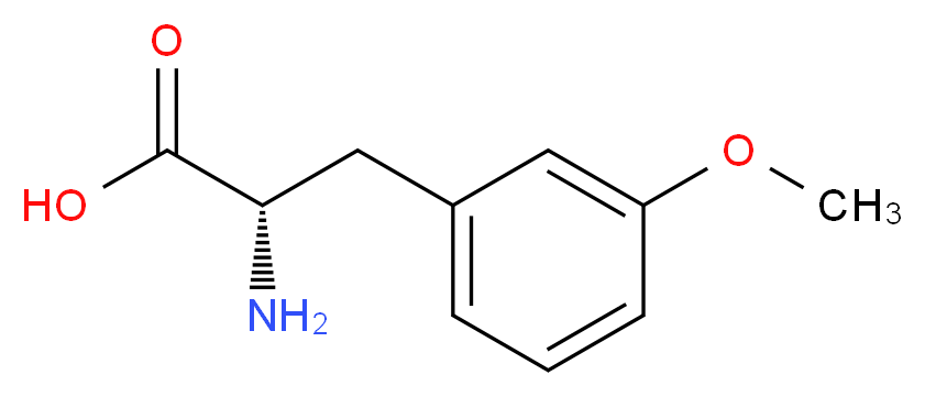 (2S)-2-amino-3-(3-methoxyphenyl)propanoic acid_分子结构_CAS_33879-32-2