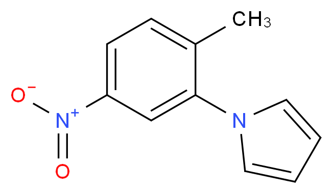 1-(2-Methyl-5-nitrophenyl)-1H-pyrrole_分子结构_CAS_94009-16-2)