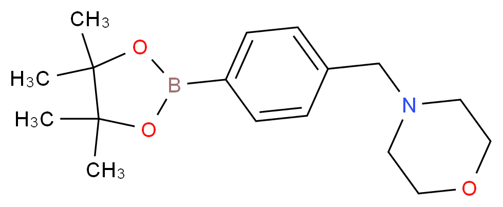 4-(4-(4,4,5,5-Tetramethyl-1,3,2-dioxaborolan-2-yl)benzyl)morpholine_分子结构_CAS_364794-79-6)