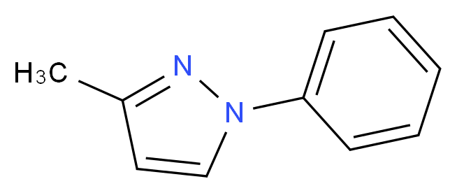 3-甲基-1-苯基吡唑_分子结构_CAS_1128-54-7)