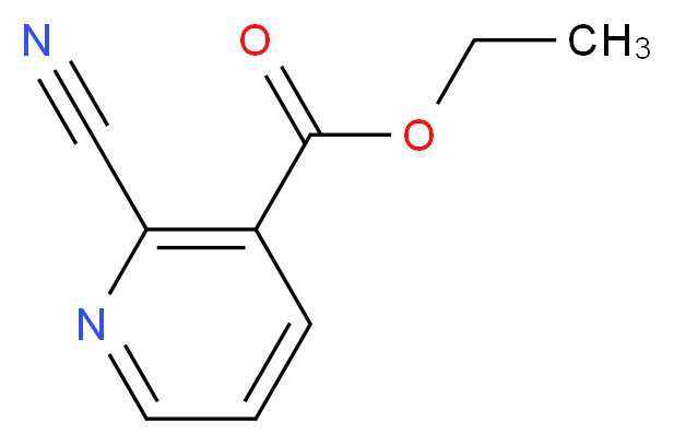 ethyl 2-cyanopyridine-3-carboxylate_分子结构_CAS_75358-90-6