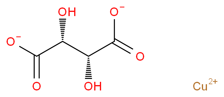 copper(2+) ion (2R,3R)-2,3-dihydroxybutanedioate_分子结构_CAS_815-82-7
