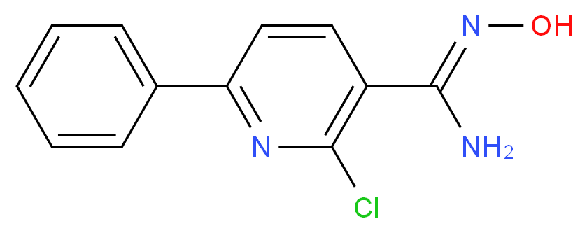 2-Chloro-N'-hydroxy-6-phenyl-3-pyridinecarboximidamide_分子结构_CAS_)