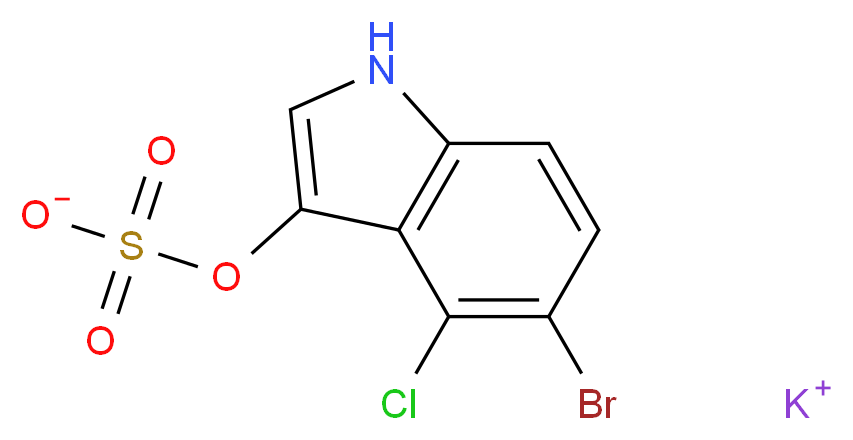 5-Bromo-4-chloro-3-indolyl sulfate potassium salt_分子结构_CAS_6578-07-0)