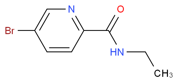 5-Bromo-N-ethylpyridine-2-carboxamide_分子结构_CAS_845305-88-6)