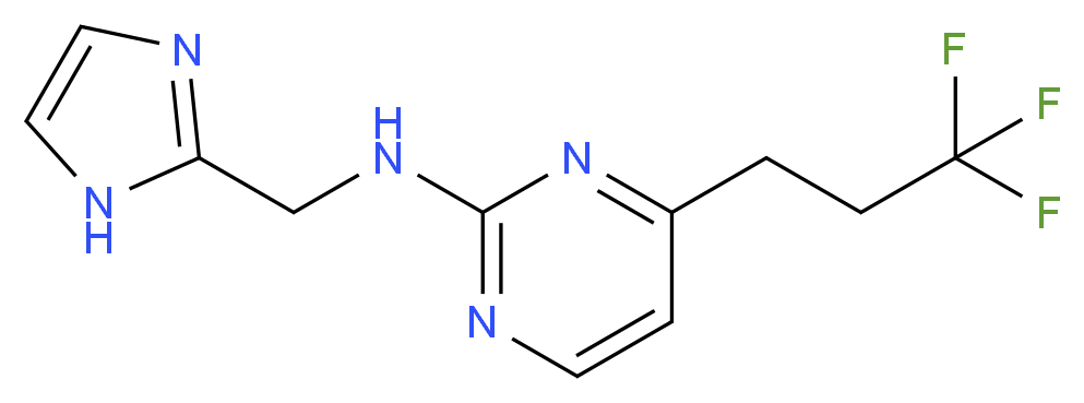 N-(1H-imidazol-2-ylmethyl)-4-(3,3,3-trifluoropropyl)pyrimidin-2-amine_分子结构_CAS_)