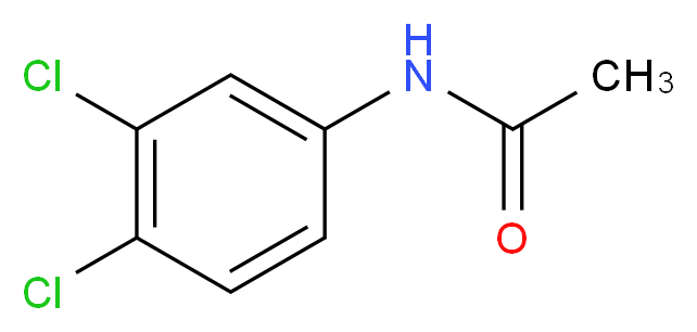 N-(3,4-Dichlorophenyl)acetamide_分子结构_CAS_31620-87-8)