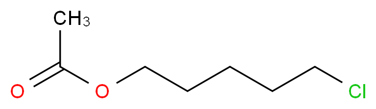 乙酸 5-氯戊酯_分子结构_CAS_20395-28-2)