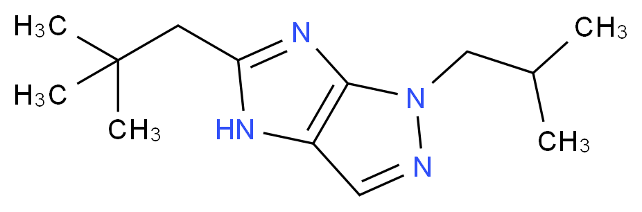 5-(2,2-dimethylpropyl)-1-isobutyl-1,4-dihydroimidazo[4,5-c]pyrazole_分子结构_CAS_)