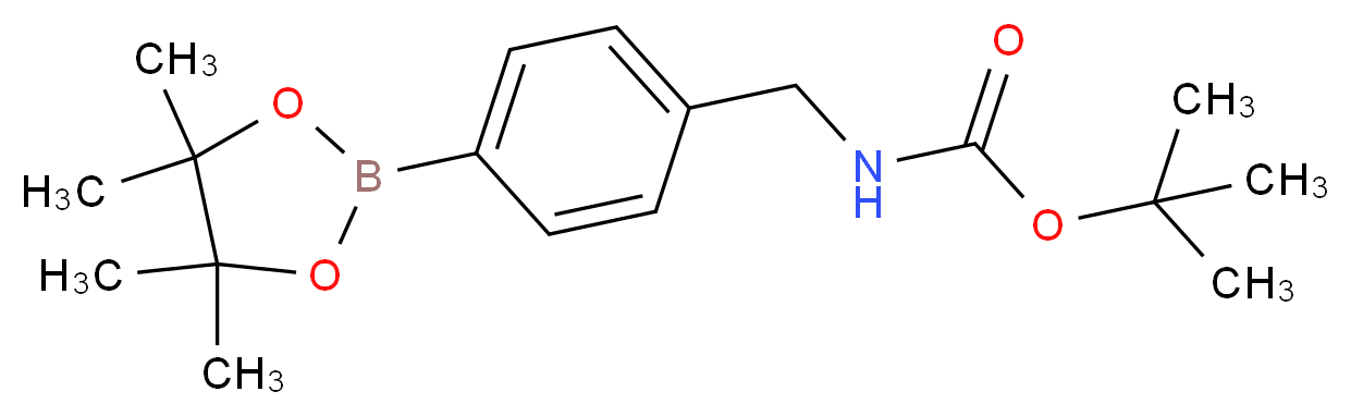 4-((N-BOC-AMINO)METHYL)PHENYLBORONIC ACID PINACOL ESTER_分子结构_CAS_330794-35-9)