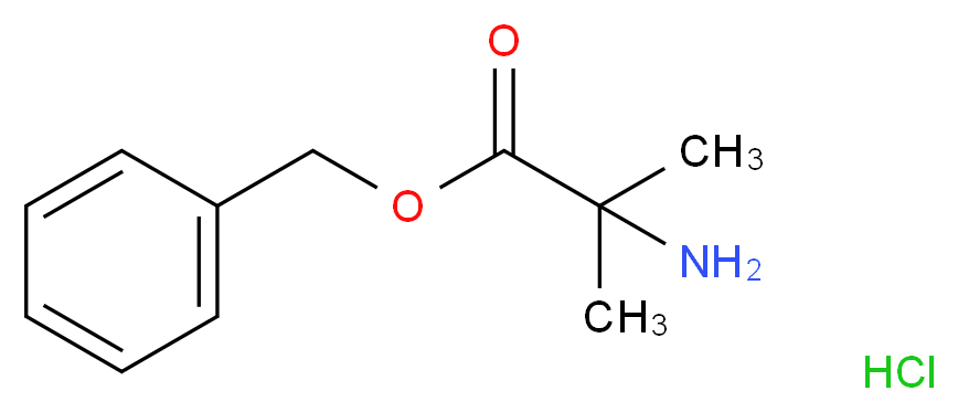 benzyl 2-amino-2-methylpropanoate hydrochloride_分子结构_CAS_60421-20-7